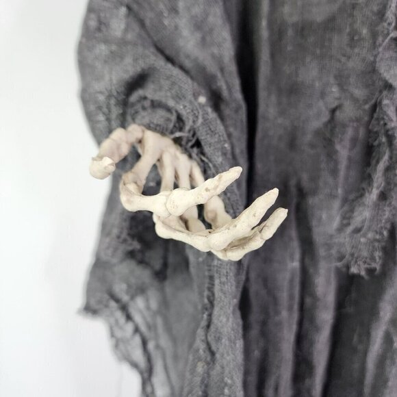 Halloween Animated Reaper Moving Wings Flashing Eyes Spooky Decoration Large - Picture 5 of 16